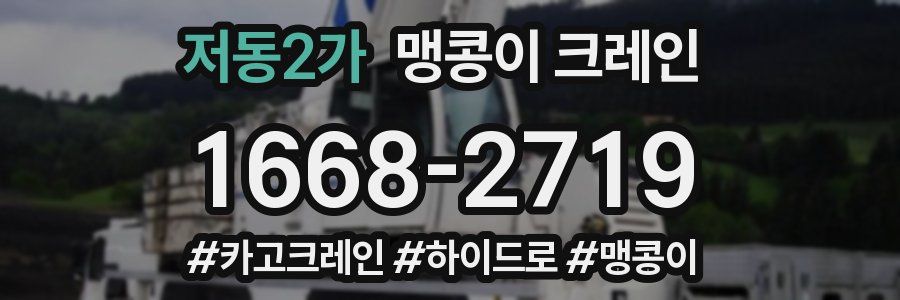 저동2가 맹콩이 크레인