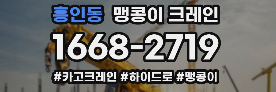 흥인동 맹콩이 크레인