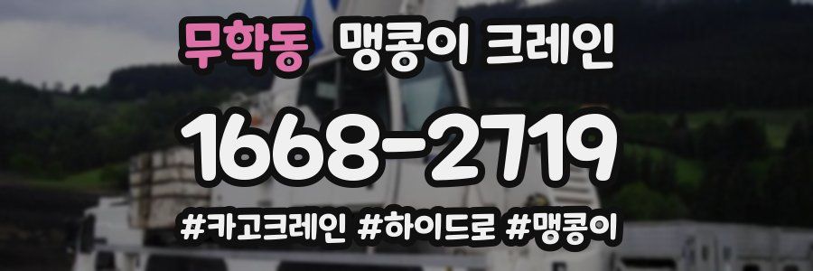무학동 맹콩이 크레인