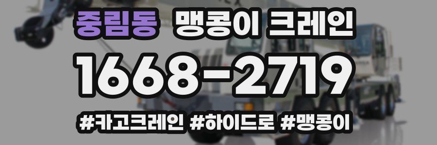 중림동 맹콩이 크레인