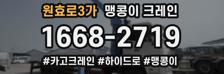 원효로3가 맹콩이 크레인