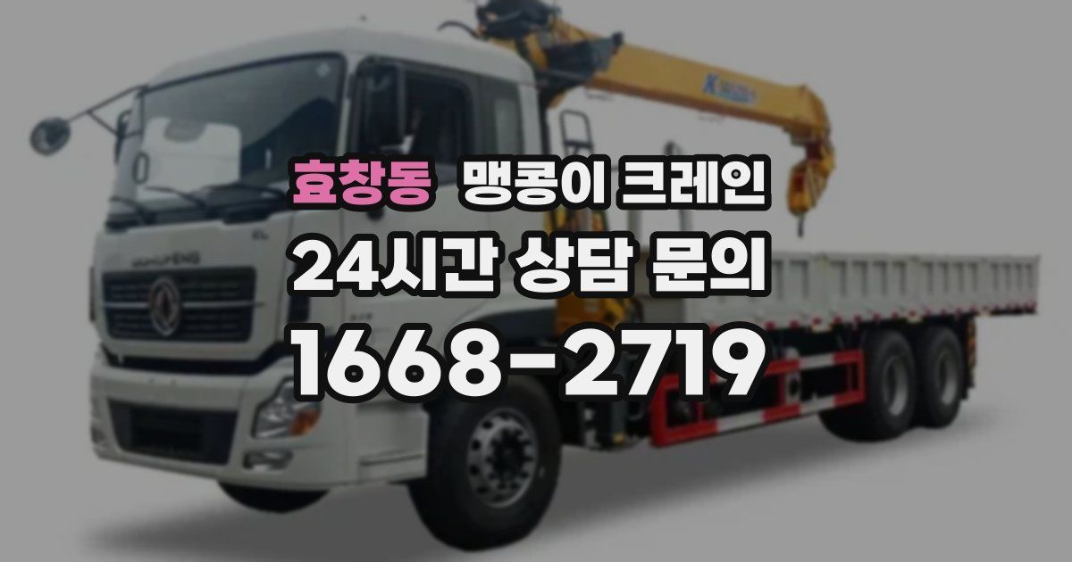 효창동 맹콩이 크레인