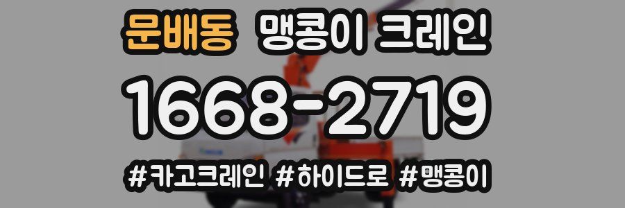 문배동 맹콩이 크레인