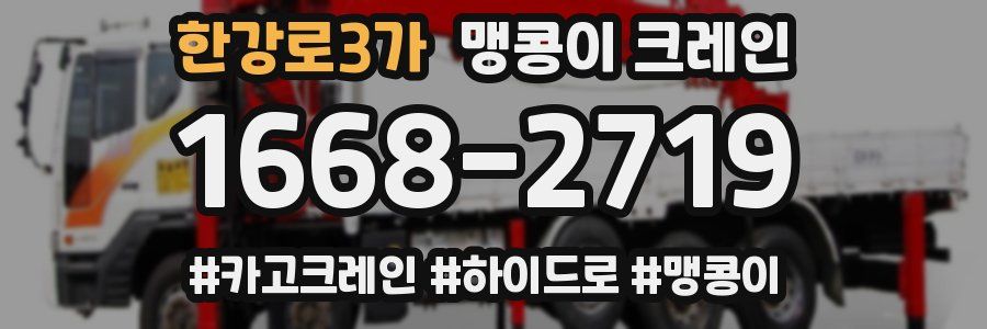 한강로3가 맹콩이 크레인