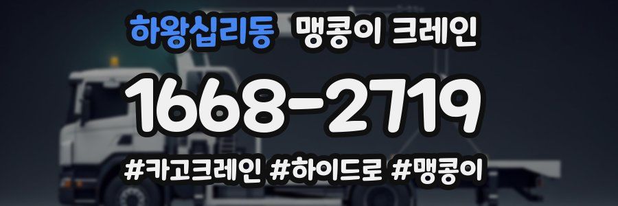 하왕십리동 맹콩이 크레인