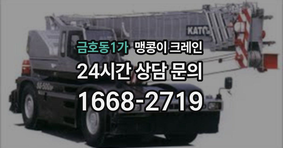금호동1가 맹콩이 크레인