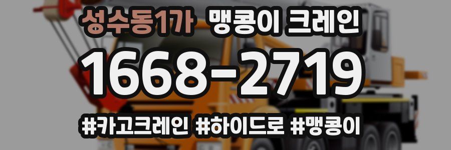 성수동1가 맹콩이 크레인