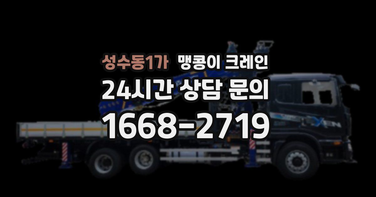 성수동1가 맹콩이 크레인