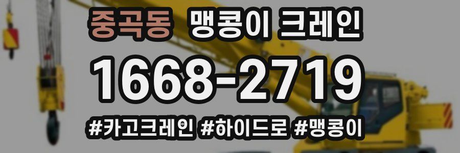 중곡동 맹콩이 크레인