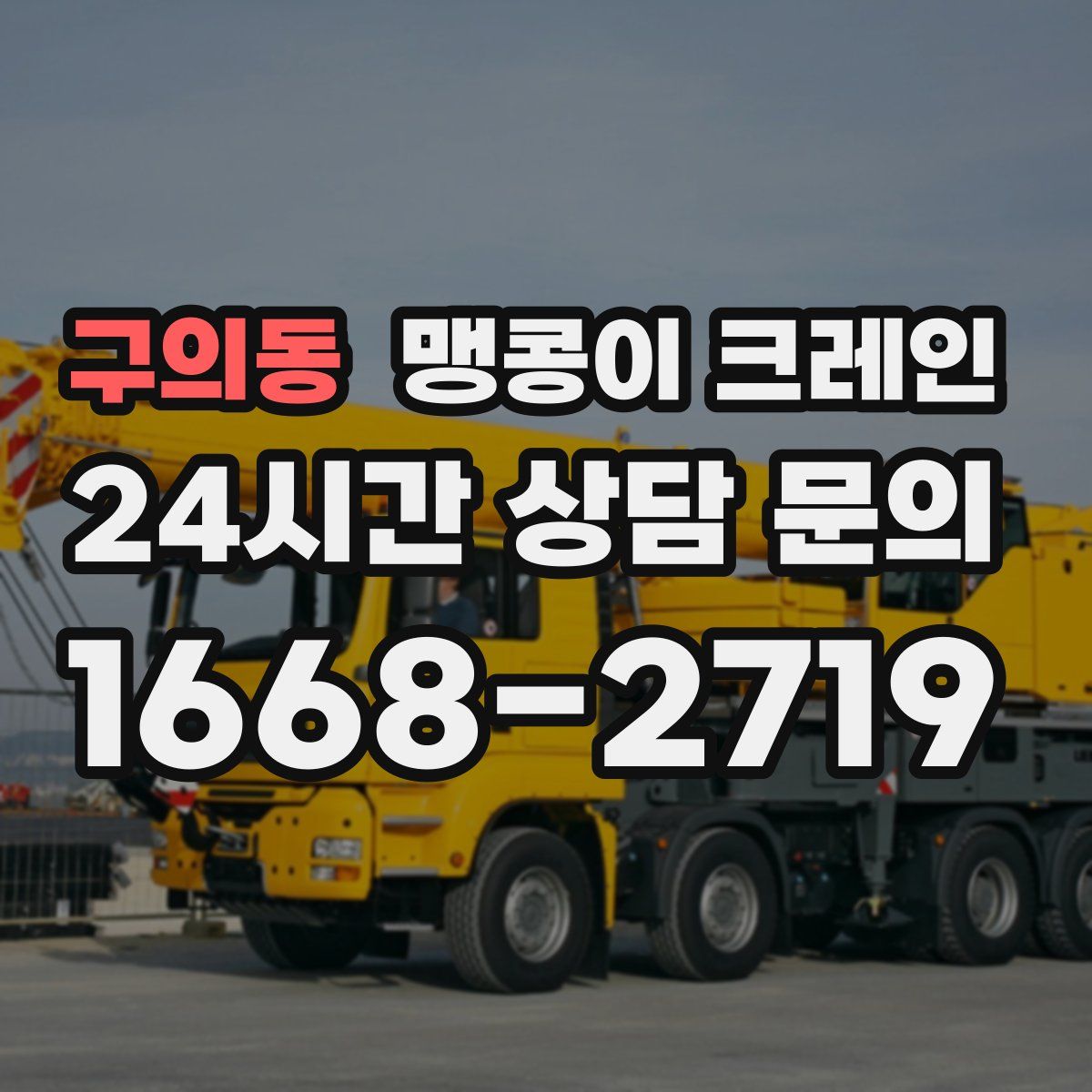 구의동 맹콩이 크레인