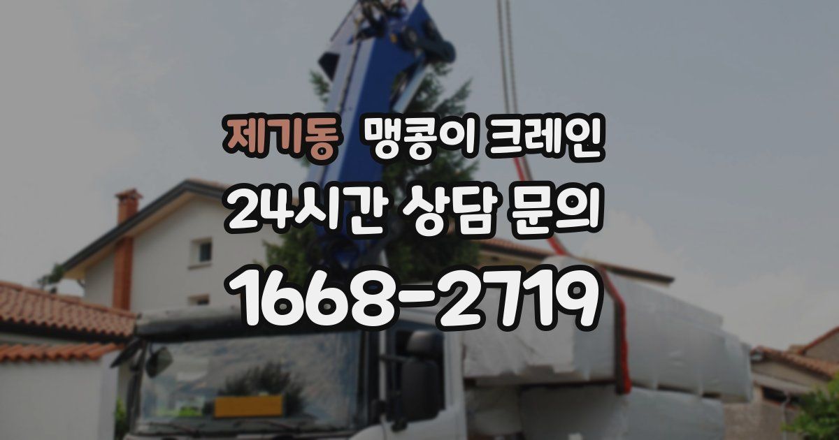 제기동 맹콩이 크레인