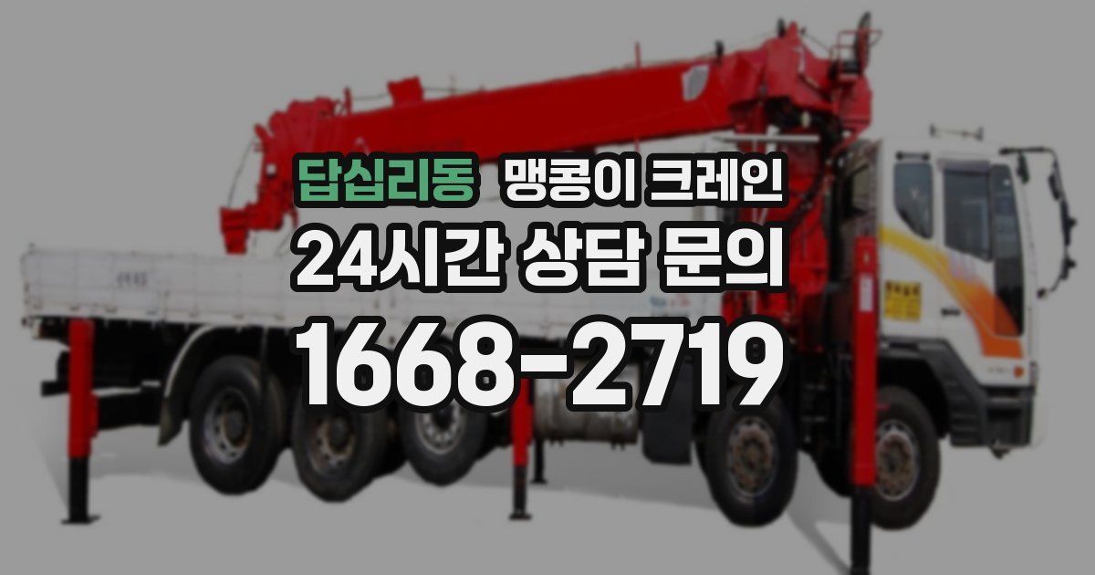 답십리동 맹콩이 크레인