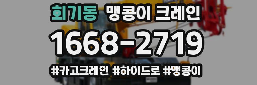 회기동 맹콩이 크레인