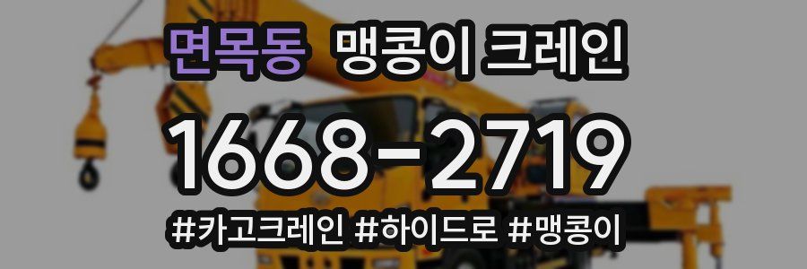 면목동 맹콩이 크레인