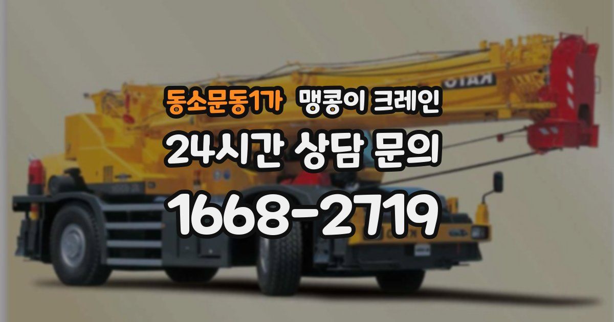 동소문동1가 맹콩이 크레인