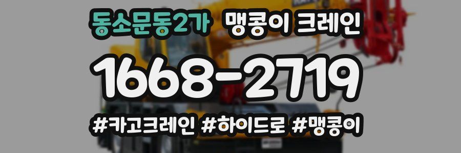 동소문동2가 맹콩이 크레인