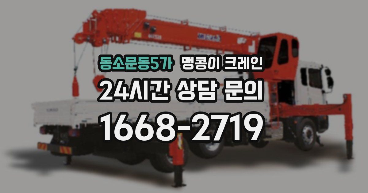 동소문동5가 맹콩이 크레인