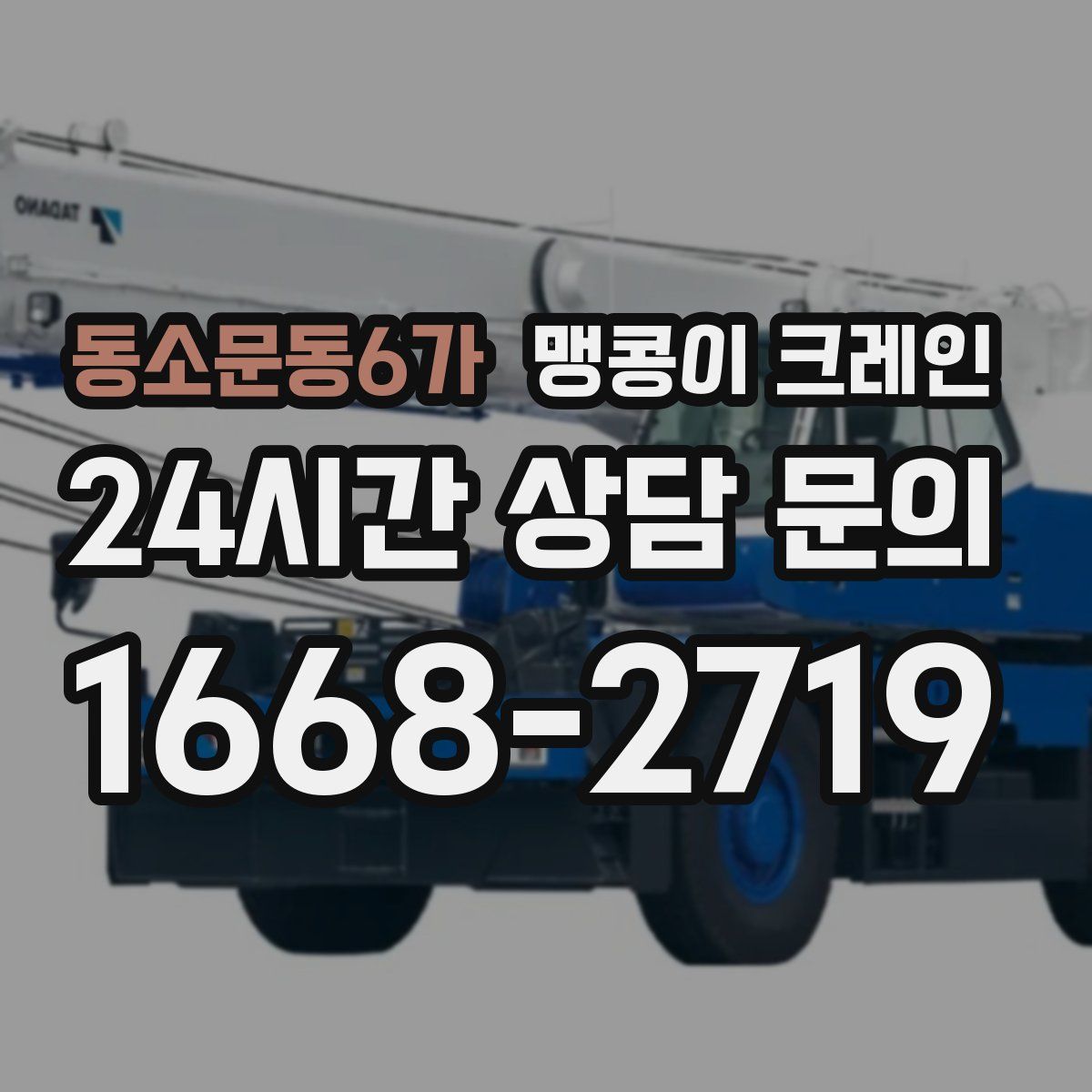 동소문동6가 맹콩이 크레인