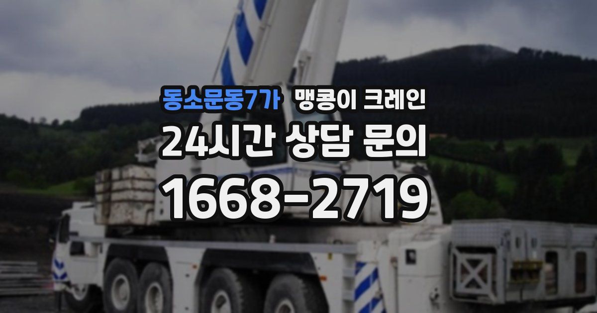 동소문동7가 맹콩이 크레인