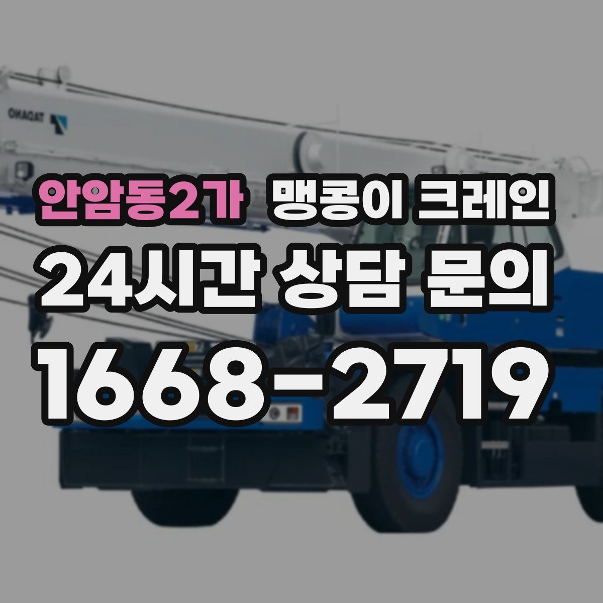 안암동2가 맹콩이 크레인