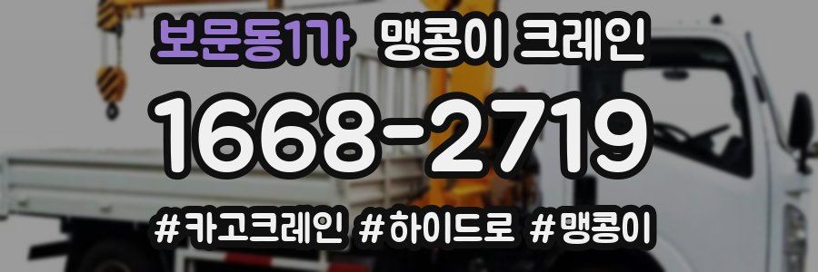 보문동1가 맹콩이 크레인