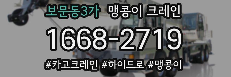 보문동3가 맹콩이 크레인