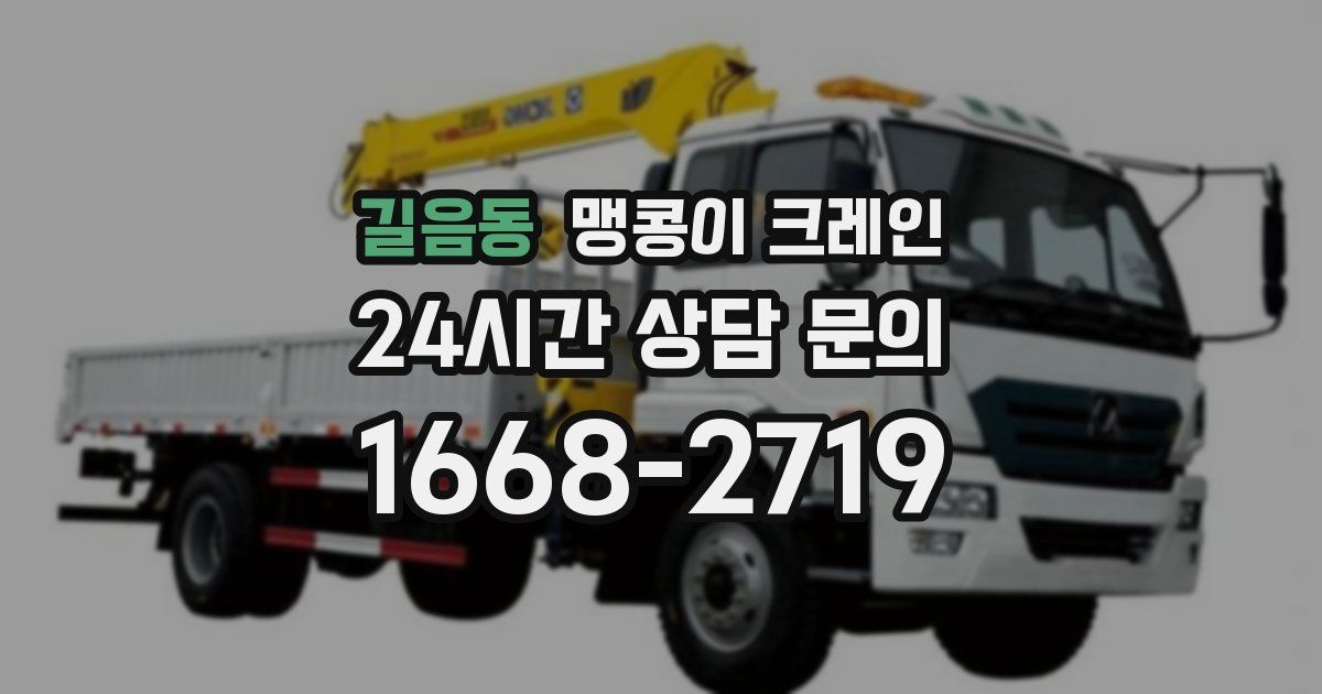 길음동 맹콩이 크레인