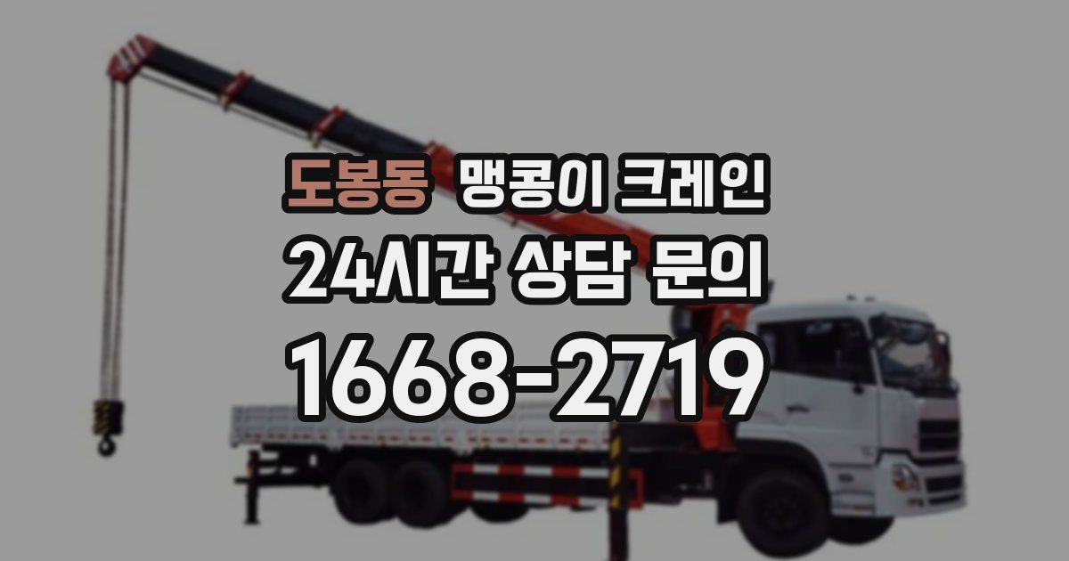 도봉동 맹콩이 크레인