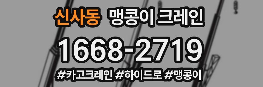 신사동 맹콩이 크레인