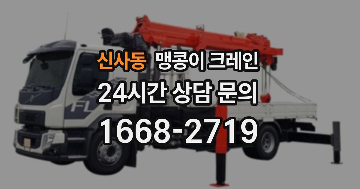 신사동 맹콩이 크레인