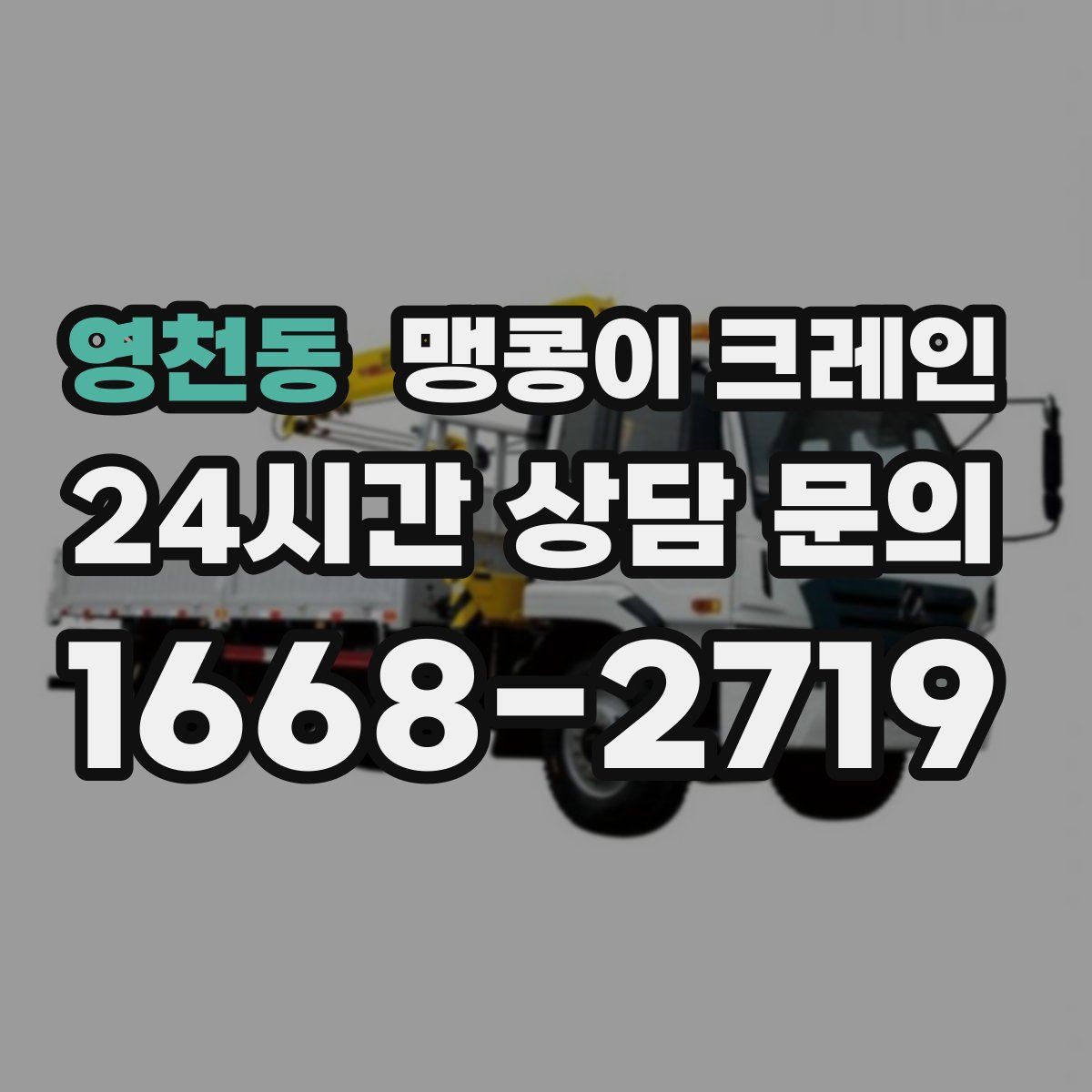 영천동 맹콩이 크레인