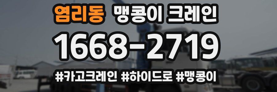 염리동 맹콩이 크레인