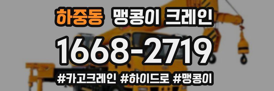하중동 맹콩이 크레인