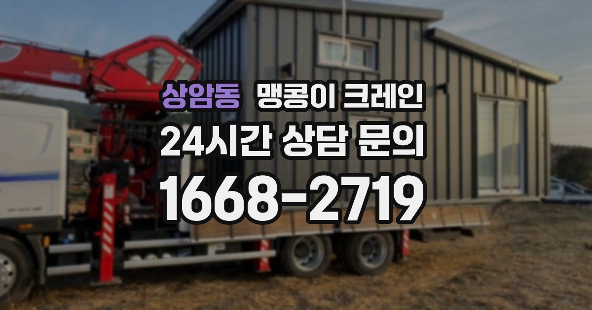 상암동 맹콩이 크레인