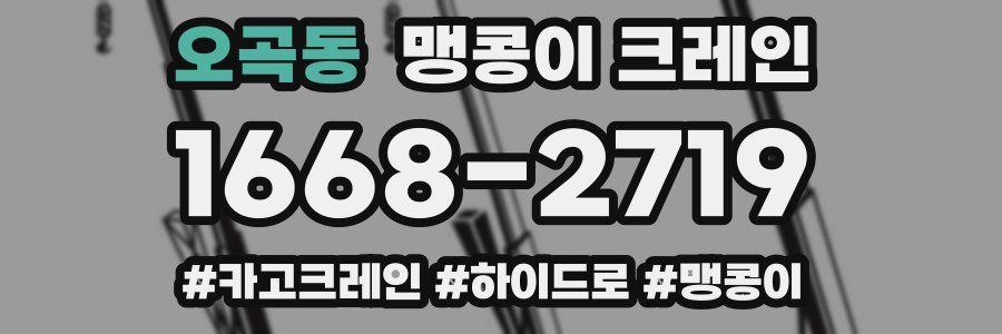 오곡동 맹콩이 크레인
