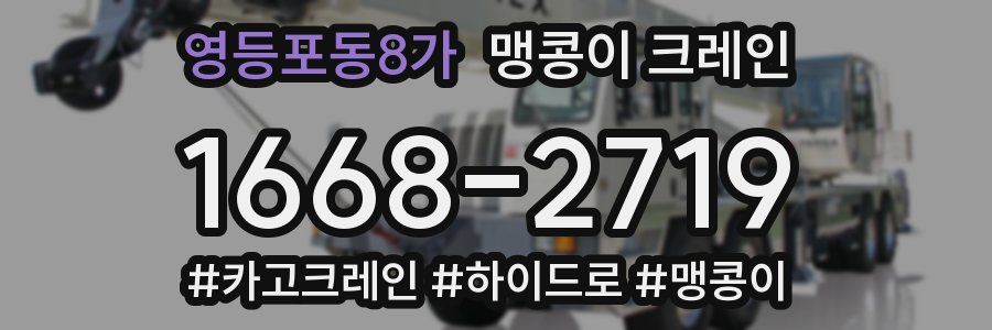 영등포동8가 맹콩이 크레인