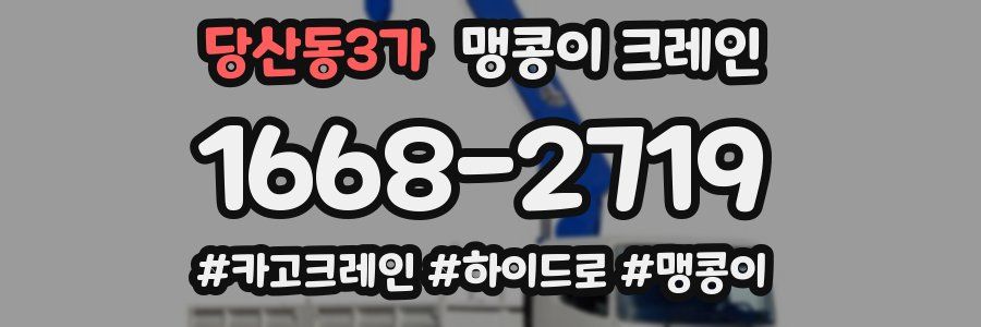 당산동3가 맹콩이 크레인