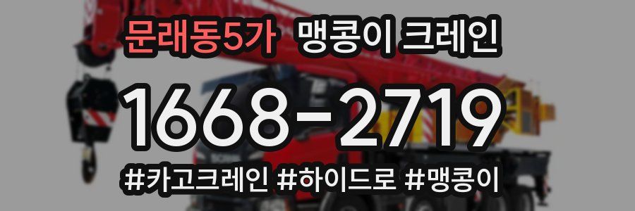 문래동5가 맹콩이 크레인