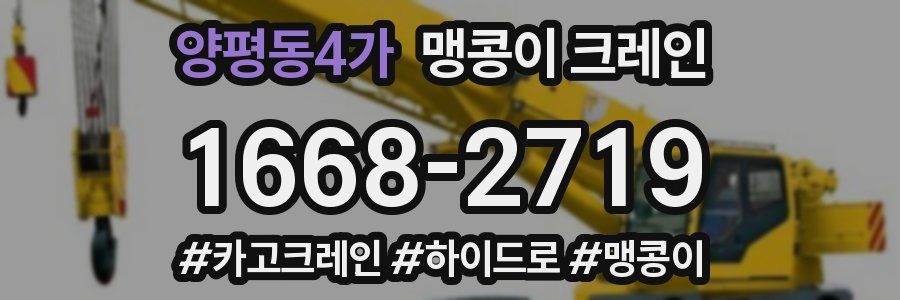 양평동4가 맹콩이 크레인