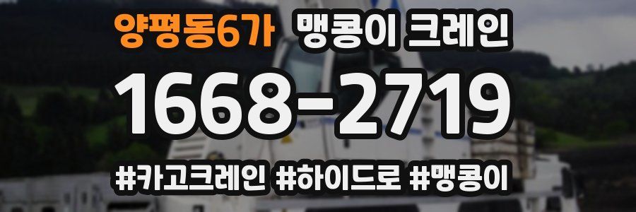 양평동6가 맹콩이 크레인