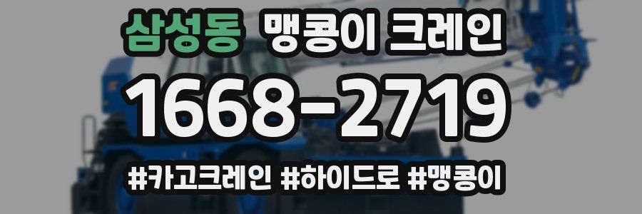 삼성동 맹콩이 크레인