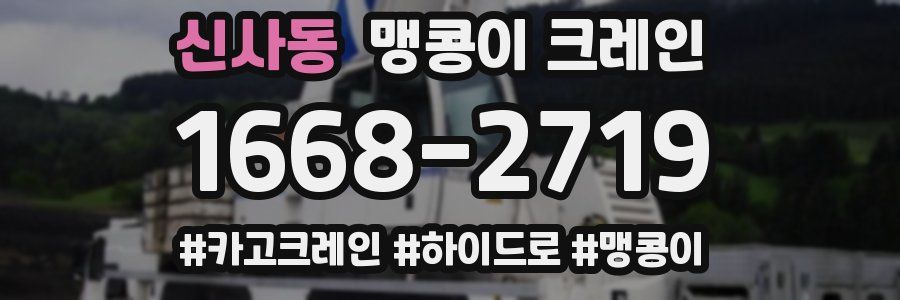 신사동 맹콩이 크레인