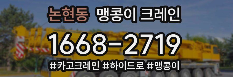 논현동 맹콩이 크레인