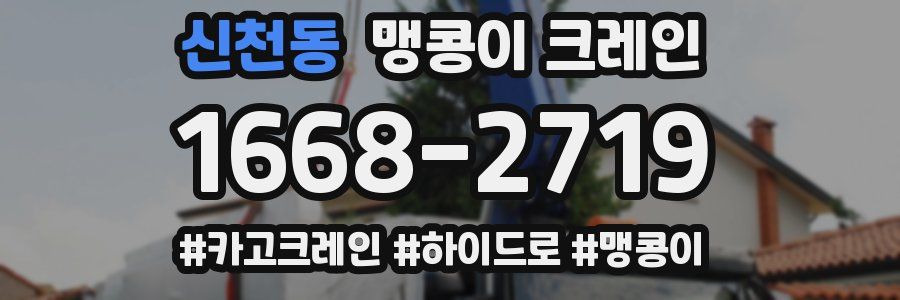 신천동 맹콩이 크레인