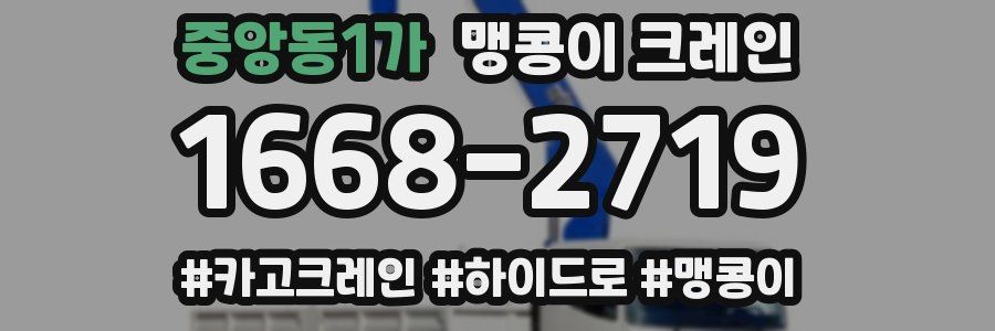 중앙동1가 맹콩이 크레인