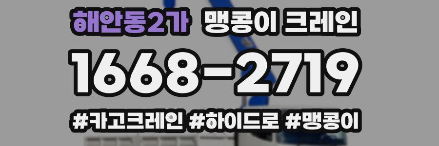 해안동2가 맹콩이 크레인