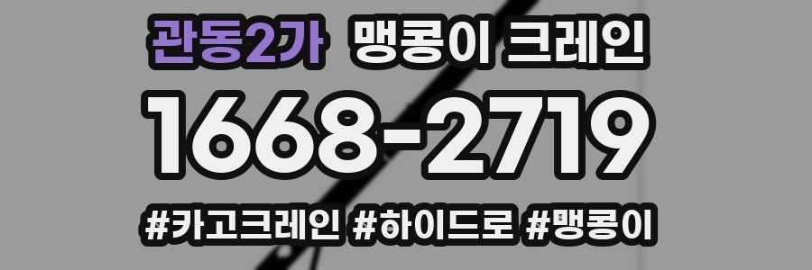관동2가 맹콩이 크레인