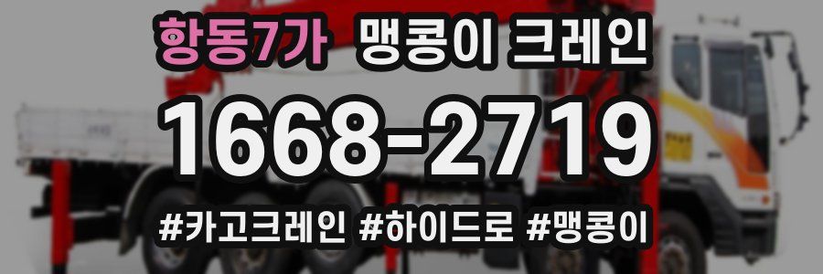 항동7가 맹콩이 크레인