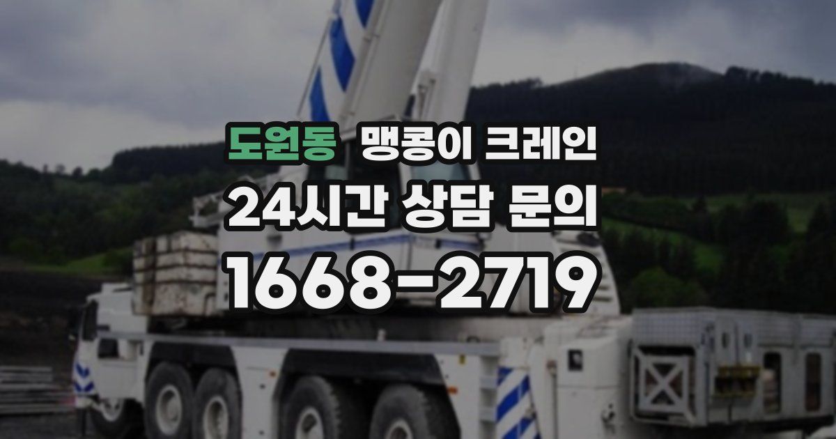 도원동 맹콩이 크레인