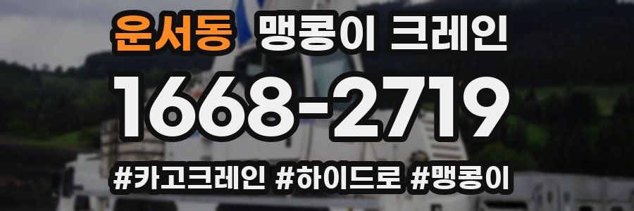 운서동 맹콩이 크레인